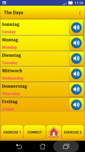 اسکرین شات 4 برنامه Learning German language (less