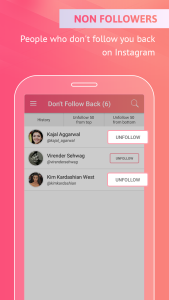 اسکرین شات 4 برنامه Followers & Unfollowers
