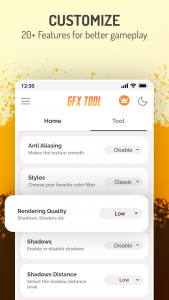 اسکرین شات برنامه GFX Tool - Game Enhancer 3