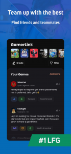اسکرین شات برنامه GamerLink LFG: Teams & Friends 2