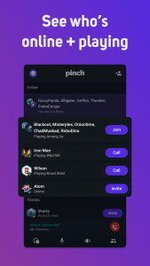 اسکرین شات برنامه Pinch - Voice Chat for Gamers, Friends & Teammates 3