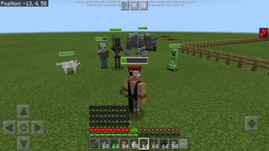 اسکرین شات 3 برنامه MCPE Healt Bar Mod