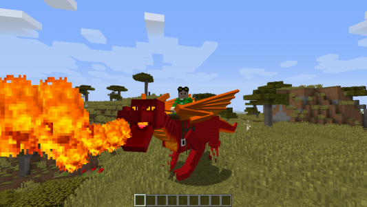 اسکرین شات برنامه MCPE Dragon Mounts RideableMod 7