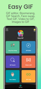 اسکرین شات 1 برنامه Easy GIF : GIF Editor, NFT GIF