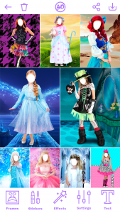 اسکرین شات 2 برنامه Girl costume photo editor