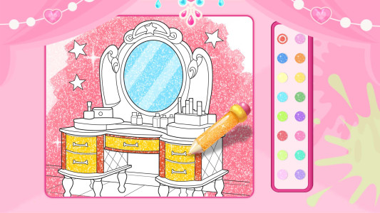 اسکرین شات 8 بازی Glitter Beauty Color For Kids