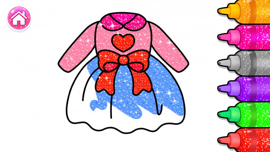 اسکرین شات بازی Glitter colouring game: Girls 2