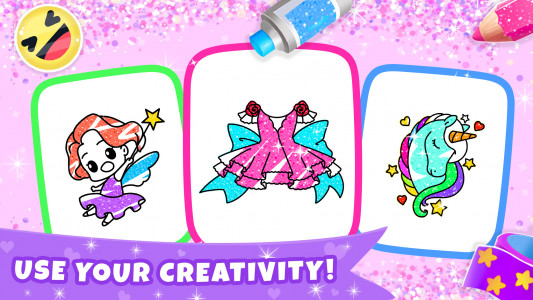 اسکرین شات بازی Glitter colouring game: Girls 6