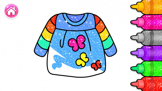 اسکرین شات بازی Glitter colouring game: Girls 3
