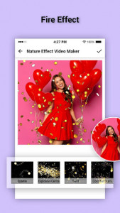 اسکرین شات برنامه Glitter Photo Effect Video Maker with Music 4