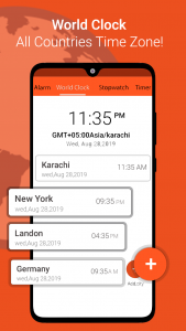 اسکرین شات 2 برنامه World Clock - Live Time & Date