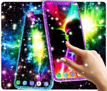 اسکرین شات برنامه Glowing live wallpaper 3