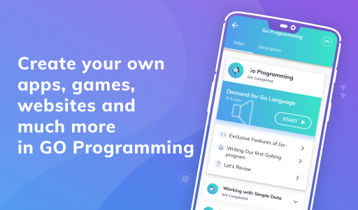 اسکرین شات 1 برنامه Learn Go Programming