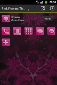 اسکرین شات برنامه Pink Flowers Theme GO Launcher 4