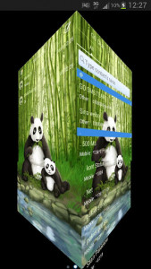 اسکرین شات برنامه Panda Theme GO SMS Pro 3
