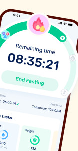 اسکرین شات 2 برنامه GoFasting Intermittent Fasting