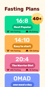 اسکرین شات 3 برنامه GoFasting Intermittent Fasting