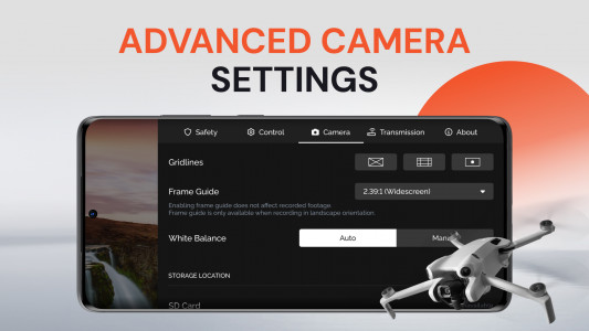 اسکرین شات 5 برنامه Fly Go 4 App: Drone Controller