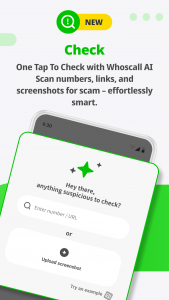 اسکرین شات 2 برنامه Whoscall - Caller ID & Block