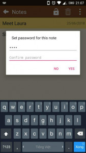 اسکرین شات برنامه Notes Lite Locker : Password Protected 4