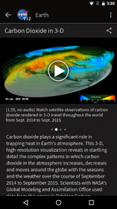 اسکرین شات برنامه NASA Visualization Explorer 2