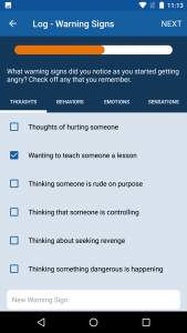 اسکرین شات 3 برنامه AIMS for Anger Management