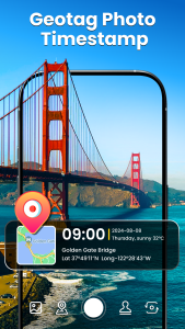 اسکرین شات 2 برنامه GPS Location Camera& Timestamp