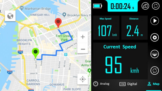 اسکرین شات برنامه GPS Speedometer - Odometer App 6