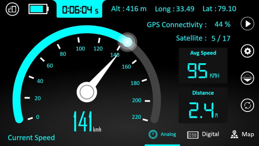 اسکرین شات برنامه GPS Speedometer - Odometer App 5