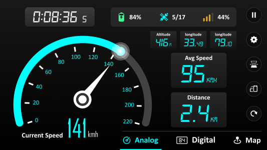 اسکرین شات برنامه GPS Speedometer - Odometer App 5