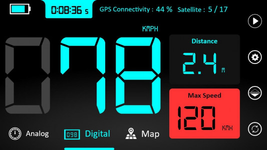 اسکرین شات برنامه GPS Speedometer - Odometer App 1