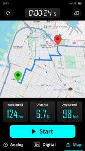 اسکرین شات برنامه GPS Speedometer - Odometer App 3