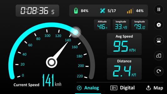 اسکرین شات 5 برنامه GPS Speedometer - Odometer App
