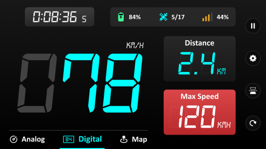 اسکرین شات برنامه GPS Speedometer - Odometer App 1