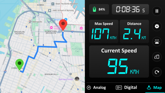 اسکرین شات برنامه GPS Speedometer - Odometer App 6