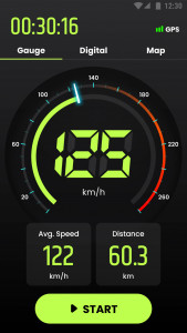 اسکرین شات برنامه Speedometer: GPS Speedometer 2