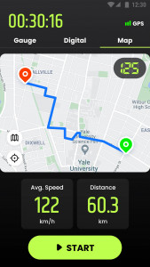 اسکرین شات برنامه Speedometer: GPS Speedometer 3