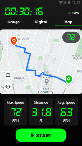 اسکرین شات 3 برنامه Speedometer: GPS Speedometer