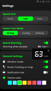 اسکرین شات برنامه Speedometer: GPS Speedometer 4