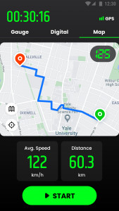 اسکرین شات برنامه Speedometer: GPS Speedometer 3