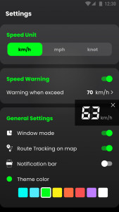 اسکرین شات برنامه Speedometer: GPS Speedometer 4