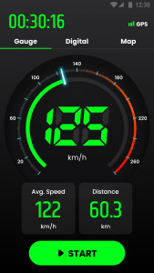 اسکرین شات برنامه Speedometer: GPS Speedometer 2