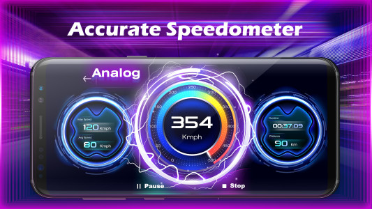 اسکرین شات 4 برنامه GPS Speedometer and Odometer