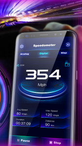 اسکرین شات 2 برنامه GPS Speedometer and Odometer