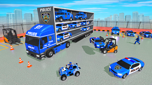 اسکرین شات برنامه Police Vehicle Cargo Truck Sim 7