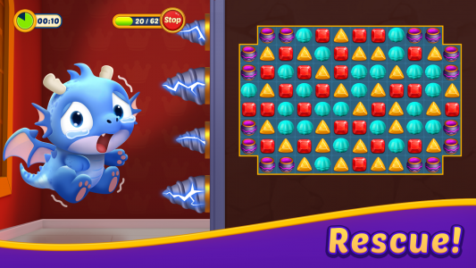 اسکرین شات 1 بازی Jewel Match Dragon - No Wifi