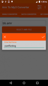 اسکرین شات برنامه AMR to MP3 Converter 4