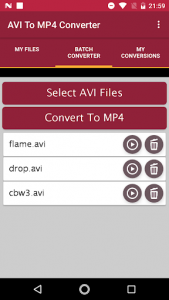 اسکرین شات برنامه Avi To Mp4 Converter 7