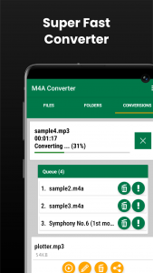 اسکرین شات برنامه M4a To Mp3 Converter 2