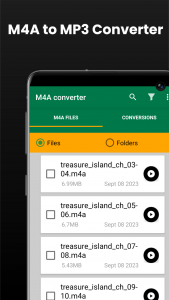اسکرین شات 1 برنامه M4a To Mp3 Converter